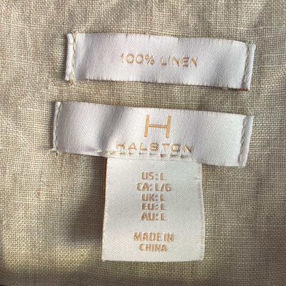 Cream 100% Linen Dress - Picture 2 of 3